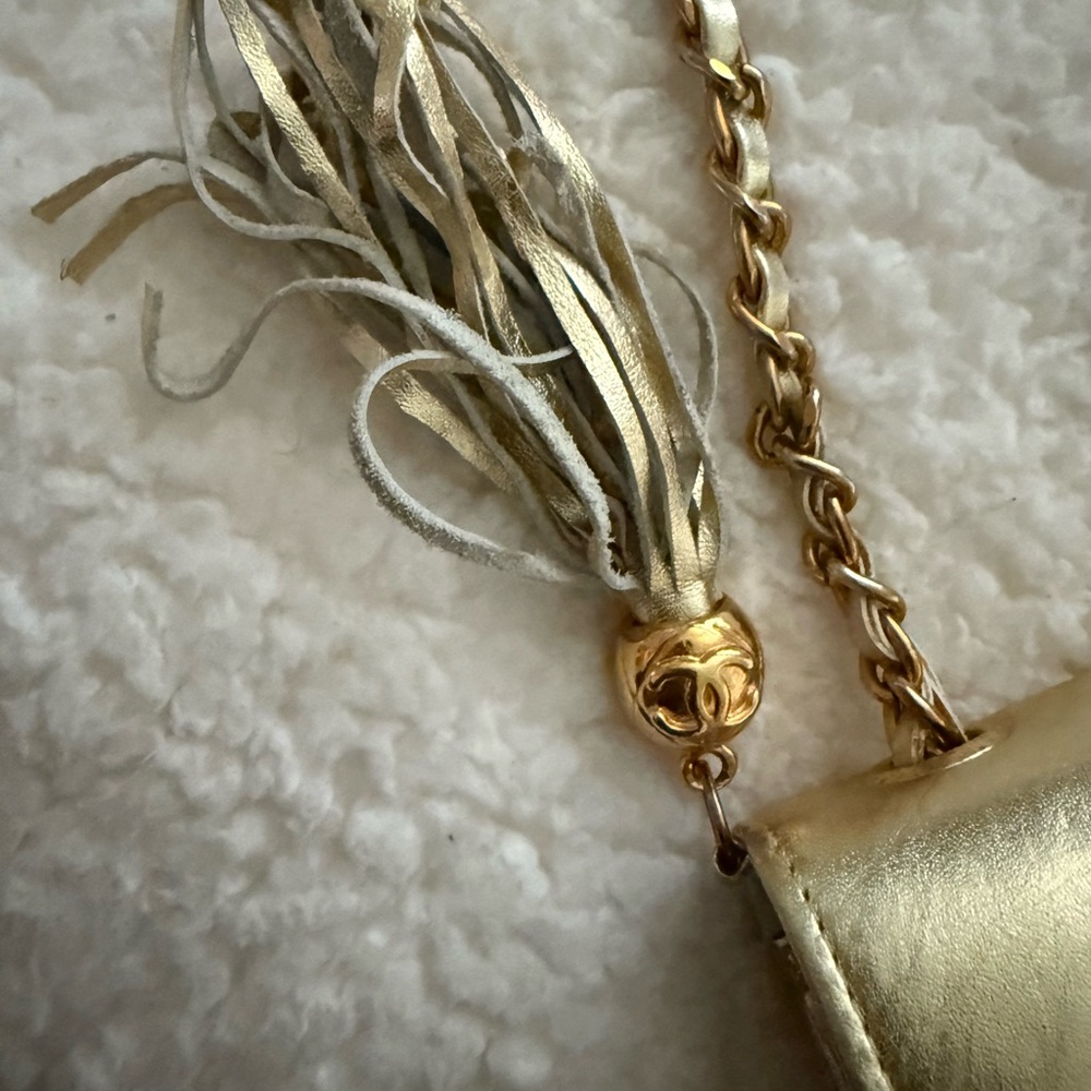 Chanel Metallic Gold Clutch - Picture 8 of 9
